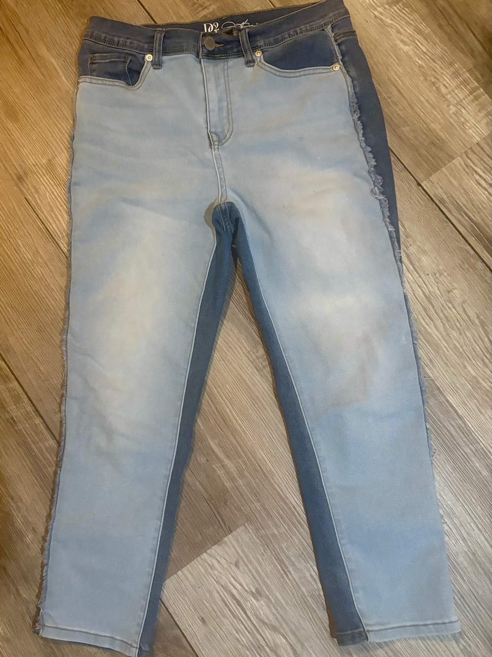 Light Blue Two-Tone women’s Jeans by Diane Gilman